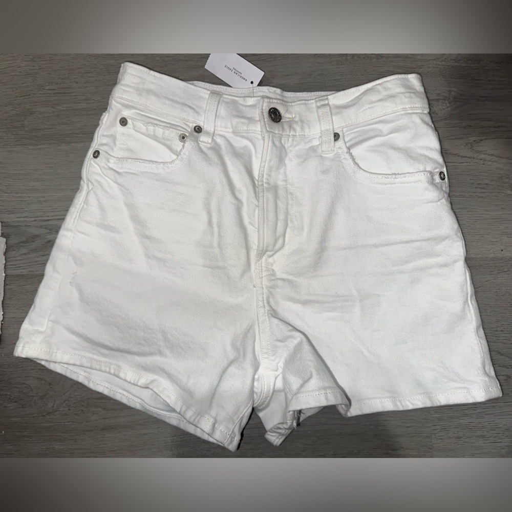 American Eagle Outfitters White High Waist Shorts